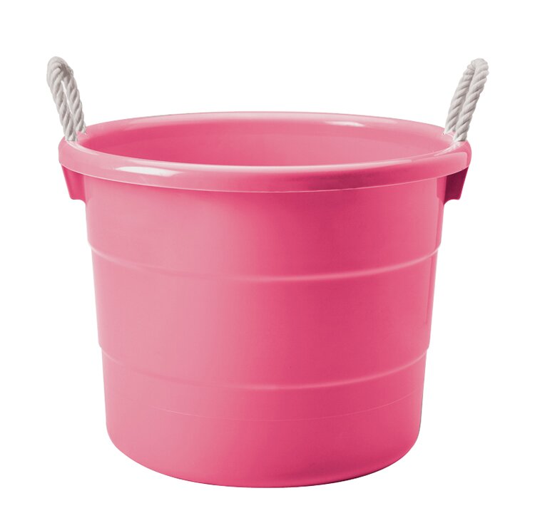 Pink bucket on sale with lid